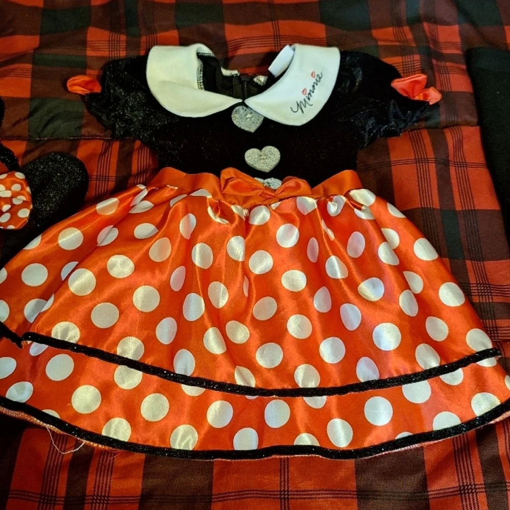 Disney Minnie Mouse Red Polka Dot Kids Costume/Dress Up - Picture 6 of 10